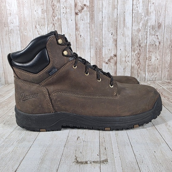 Danner Caliper 6 Brown Mens Leather Waterproof Work Boots 19452 ASTM EH Size 13